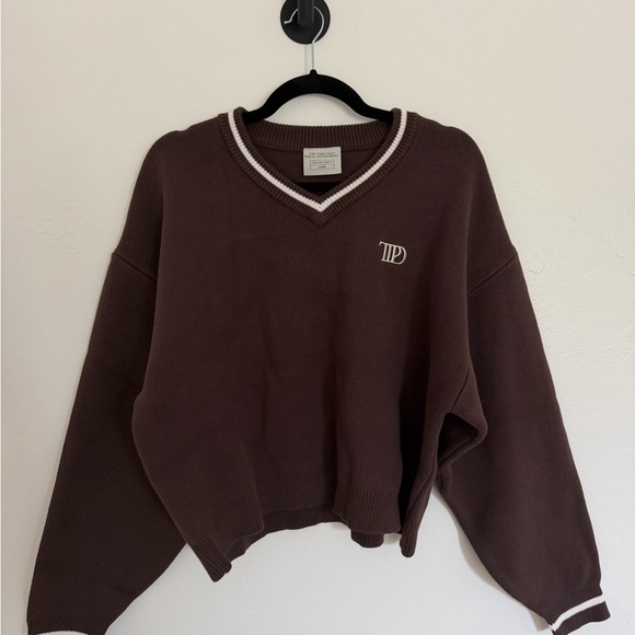 Taylor Swift Sweaters - TTPD V-NECK CROPPED SWEATER